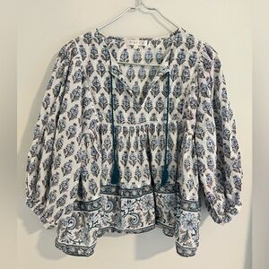 Marea Block Print Top